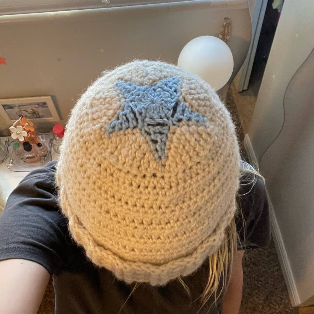 Handmade Crochet Star Beanie